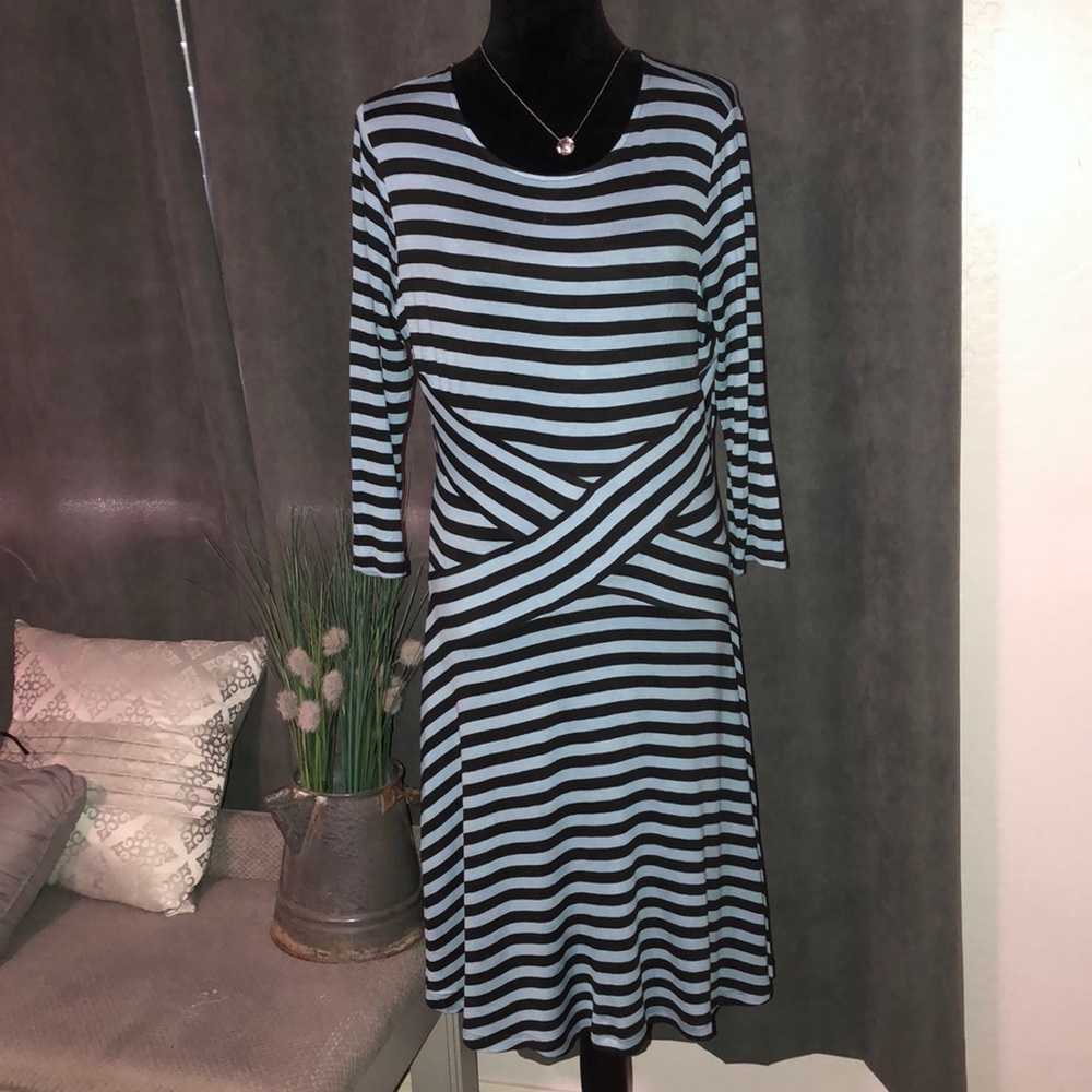EEI- Blue and Black dress, L